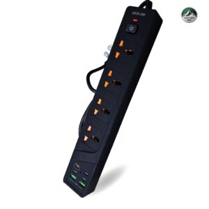 چند راهی برق گرین لاین مدل Green Lion Multiport Smart Power Socket with type c با حداکثر توان 3000W