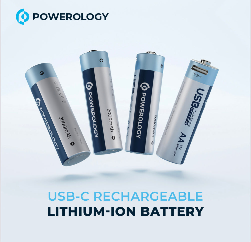 باتری قابل شارژ نیم قلمی پاورولوژیPowerlogy-battery660w-model-paaav2rbt